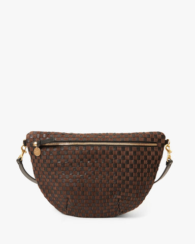Grande Fanny in Black/Chocolate Woven Checker