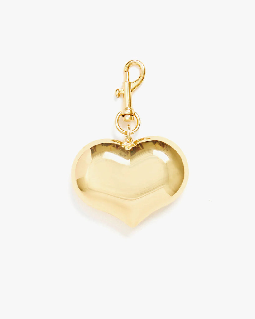 Grande Mylar Heart Fob in Gold