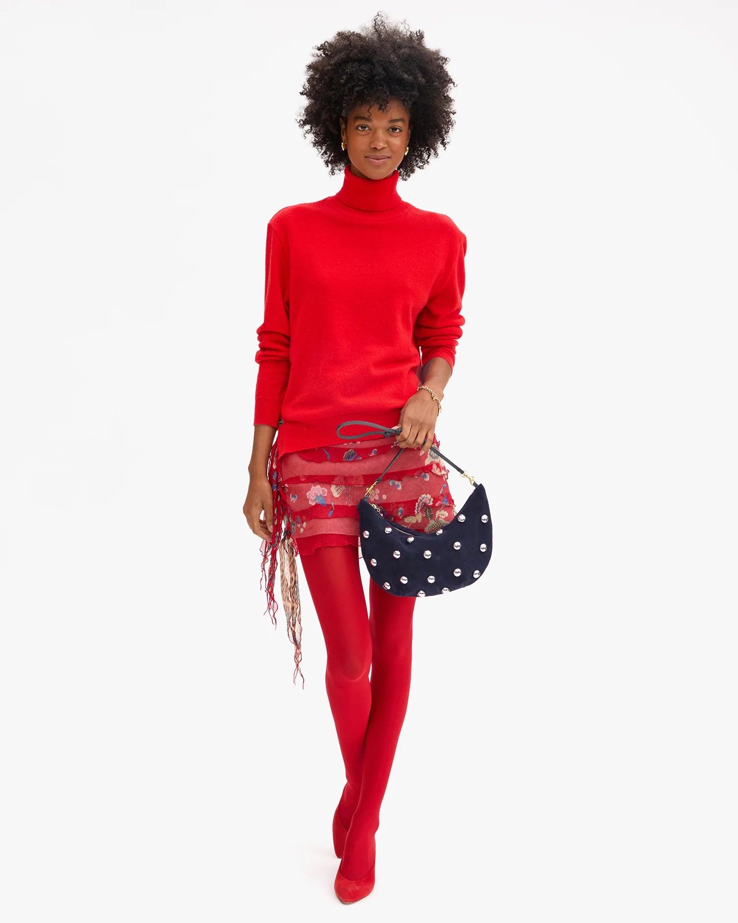 Lune in Navy with Studs