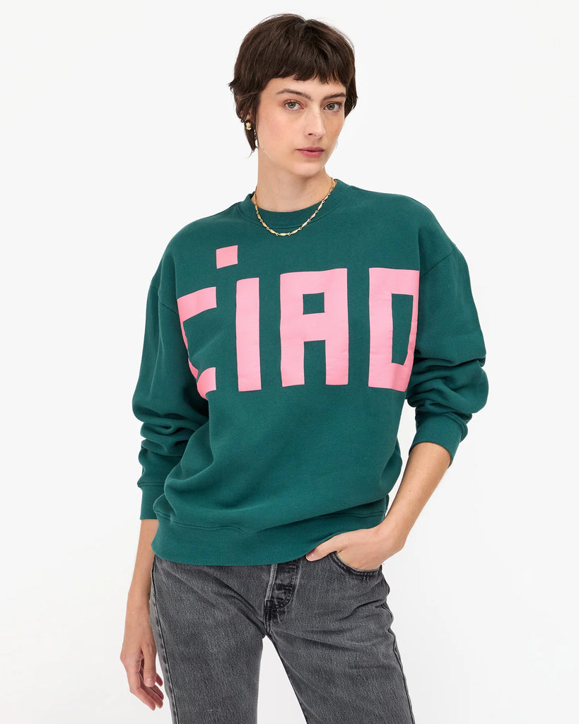 Oversized Sweatshirt in Deep Pine Ciao