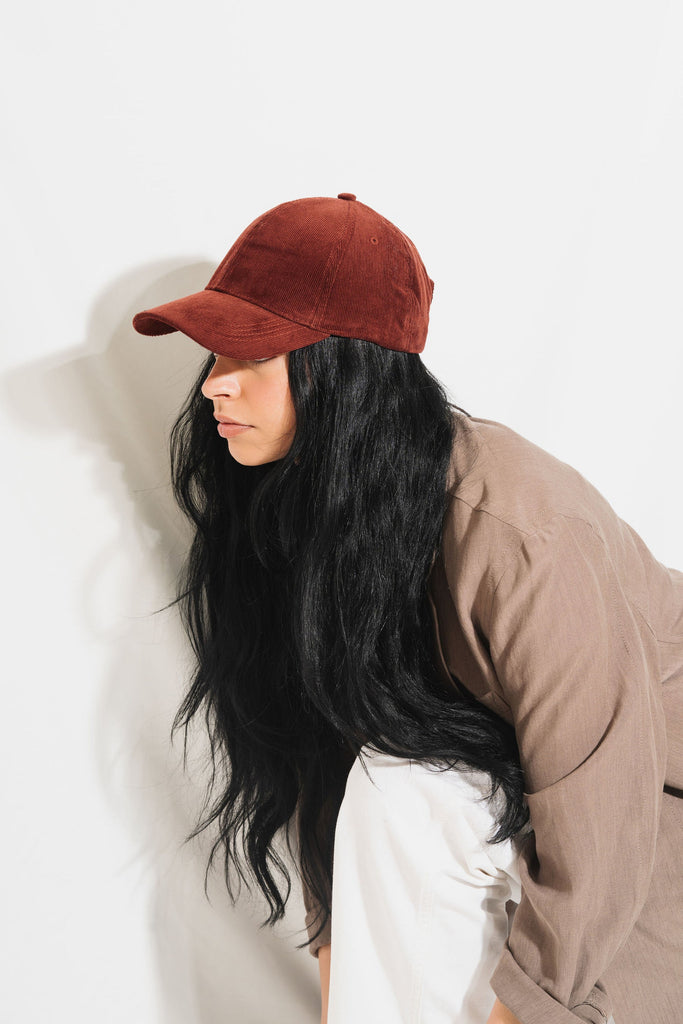 Classic Cap Corduroy in Bordeaux