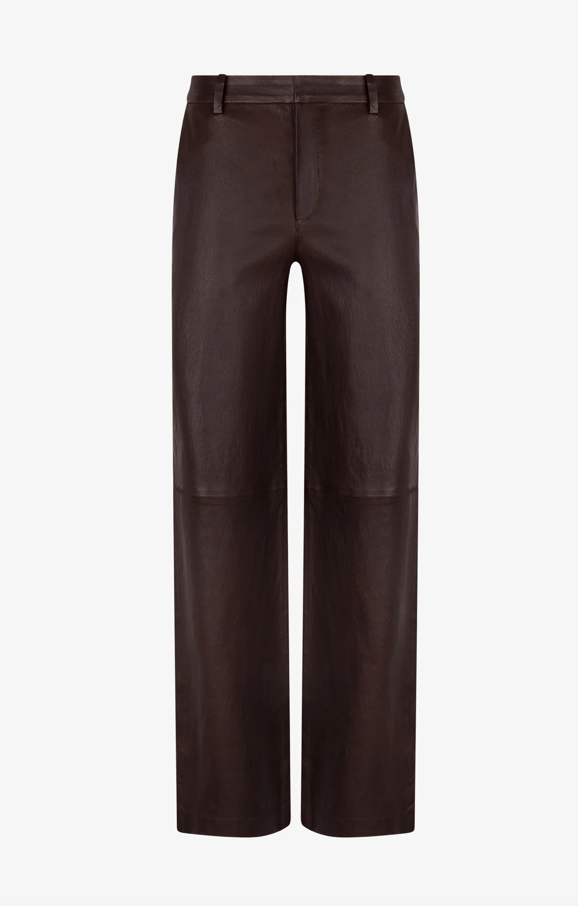 Classic Leather Trousers in Café