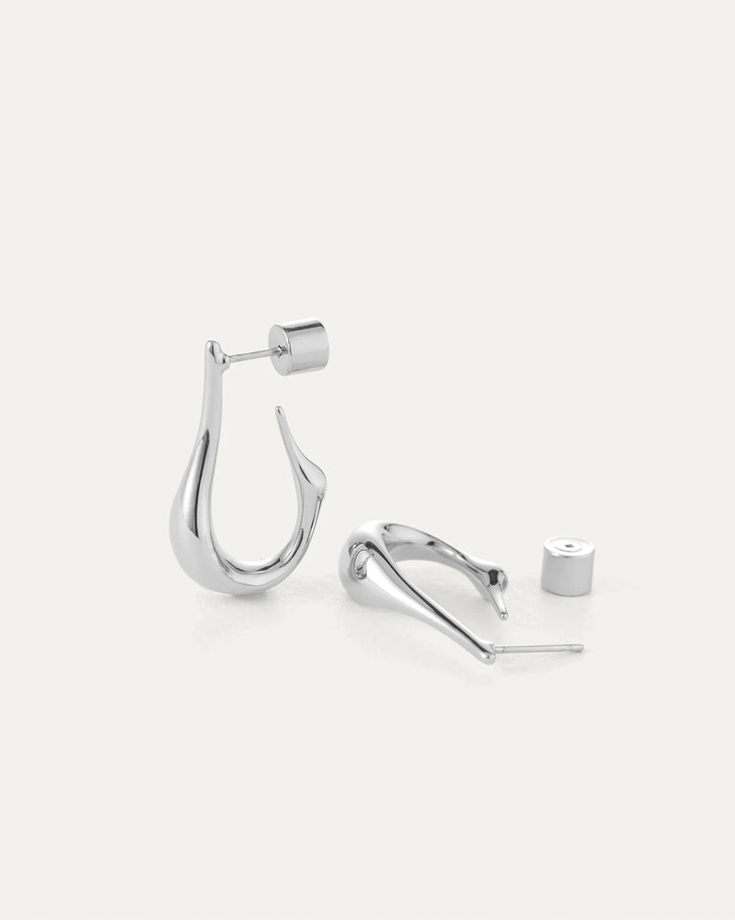 Colette Hoop Earrings Small in Silver