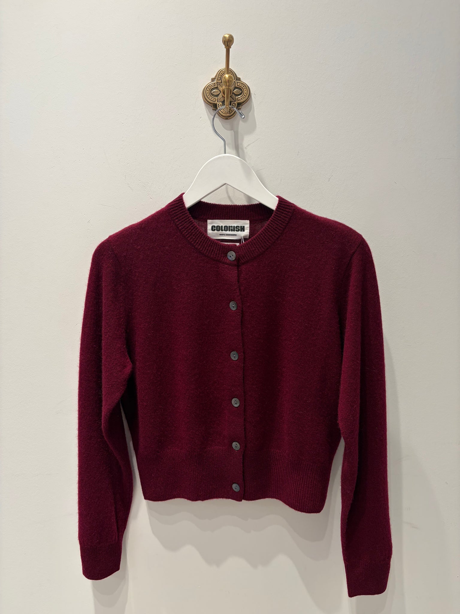 Cuizer Easy Cardi in Burgundy