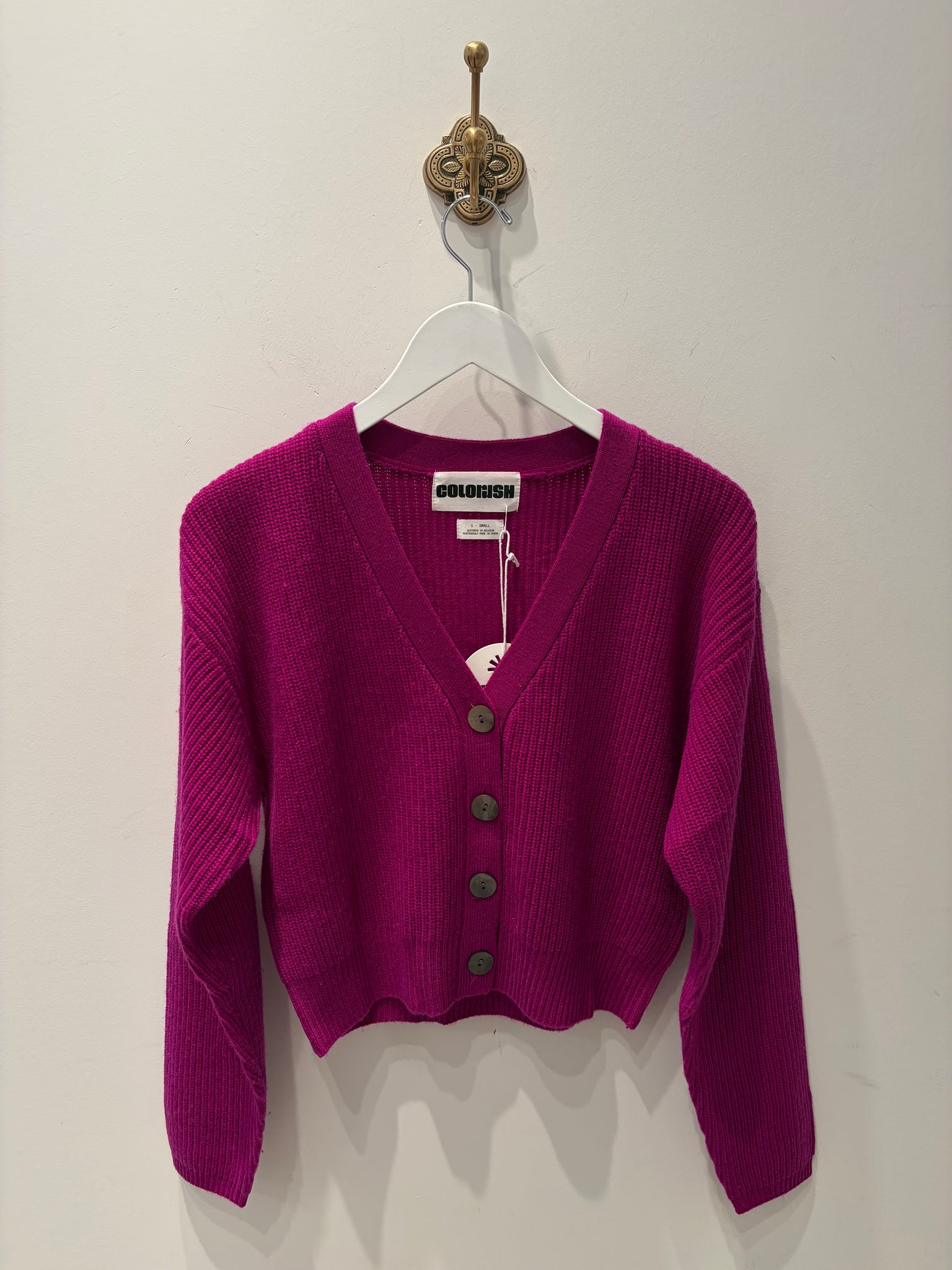 MC Hakuba Cardigan in Deep Berry