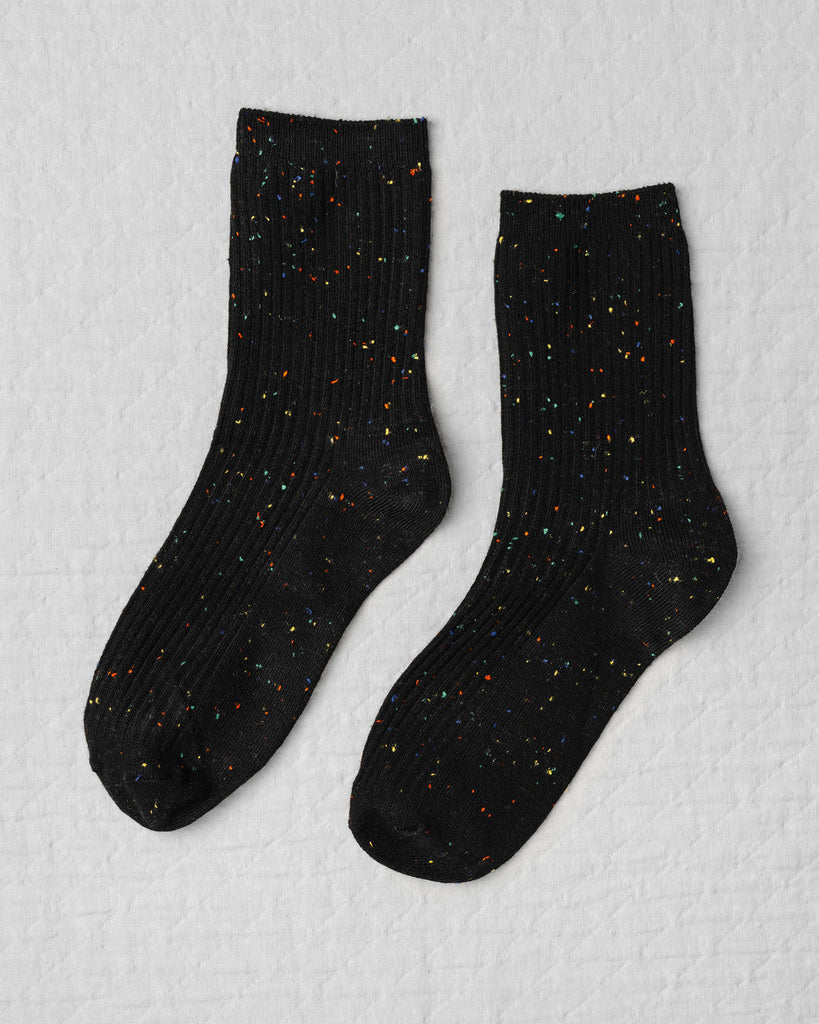 Confetti Socks in Coal