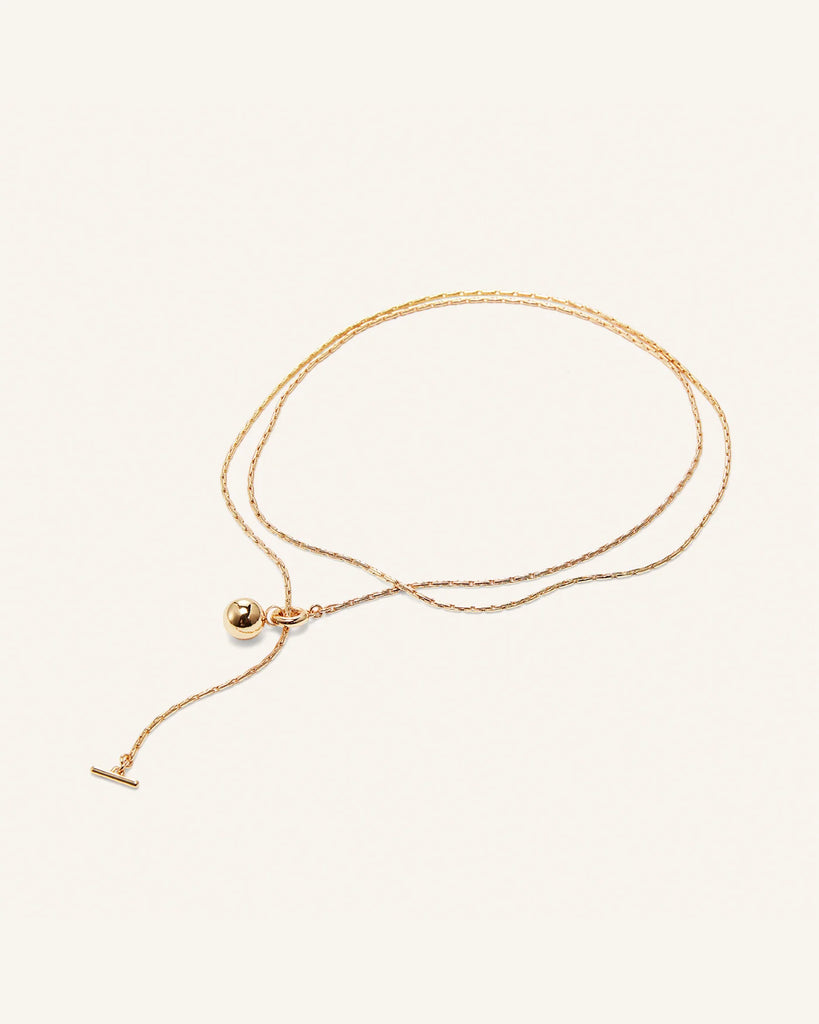 Constance Wrap Necklace in Gold