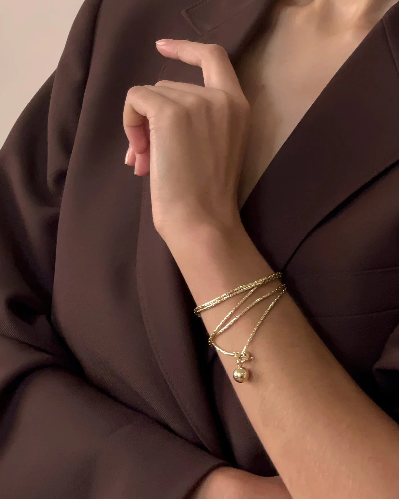 Constance Wrap Chain in Gold