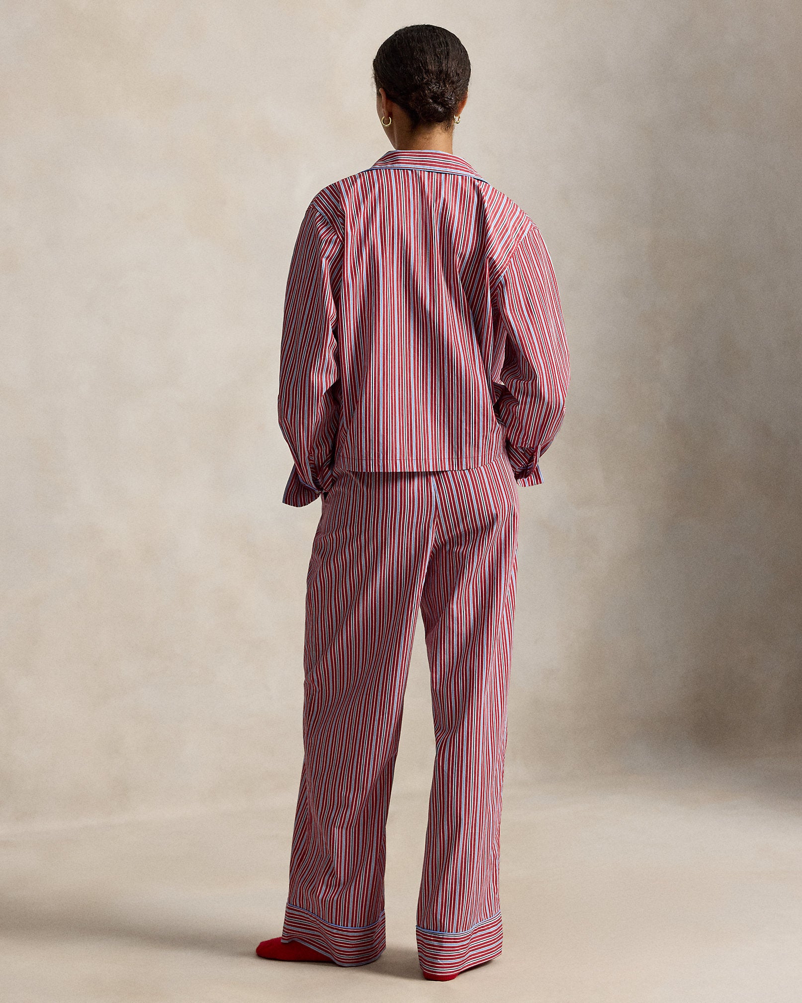 Core 23 Inch PJ Set with Piping in Club Stripe