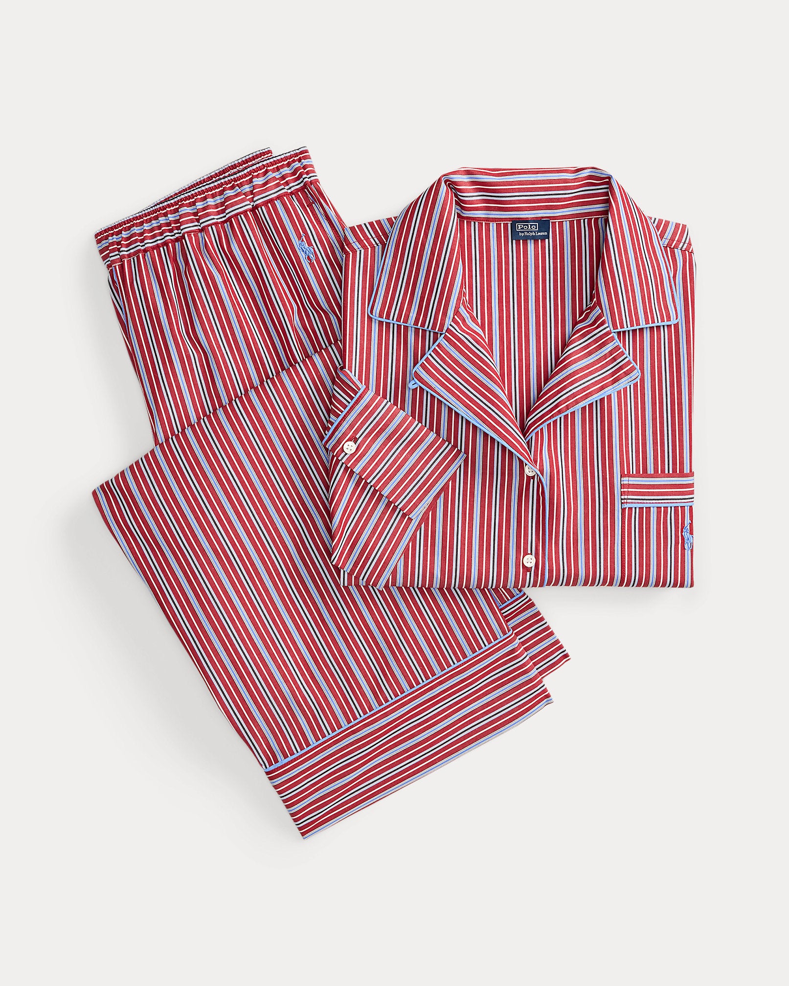 Core 23 Inch PJ Set with Piping in Club Stripe