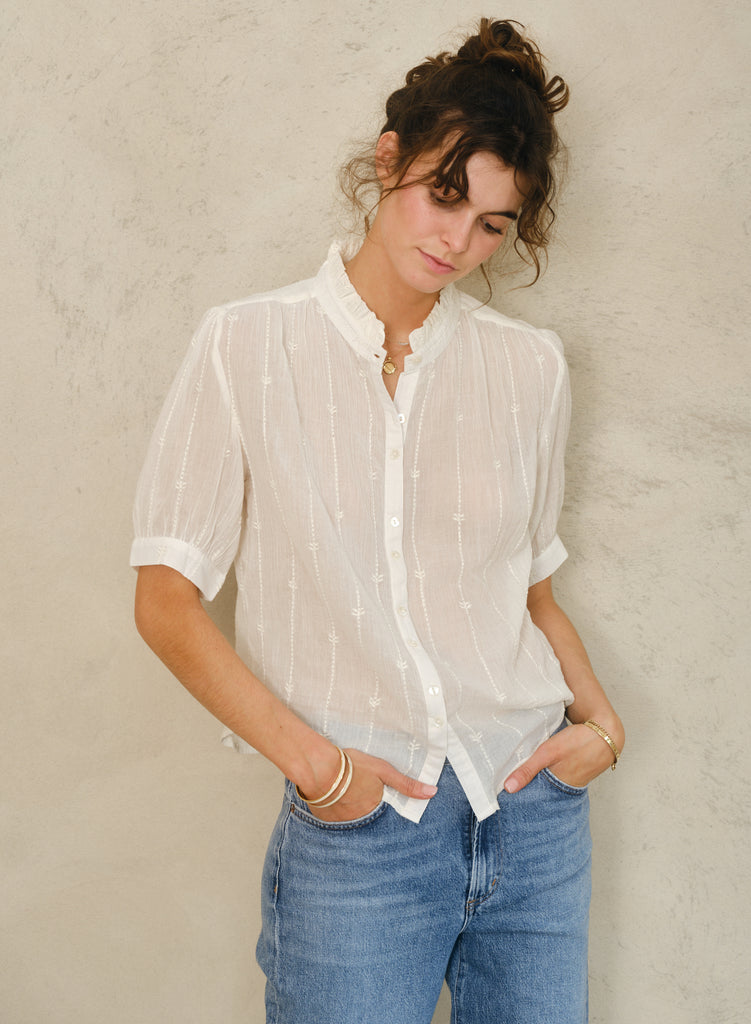 Dacy Top in Ecru