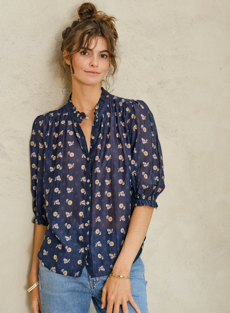 Dulcie Top in Navy