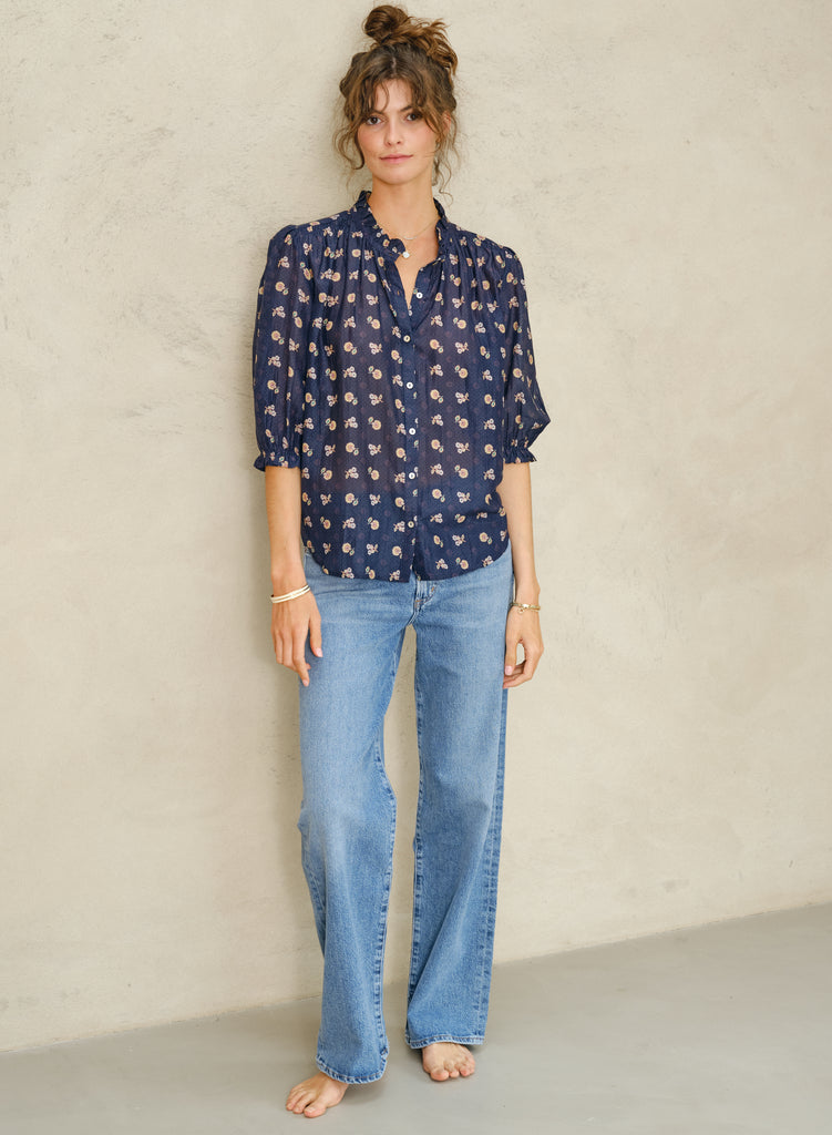 Dulcie Top in Navy