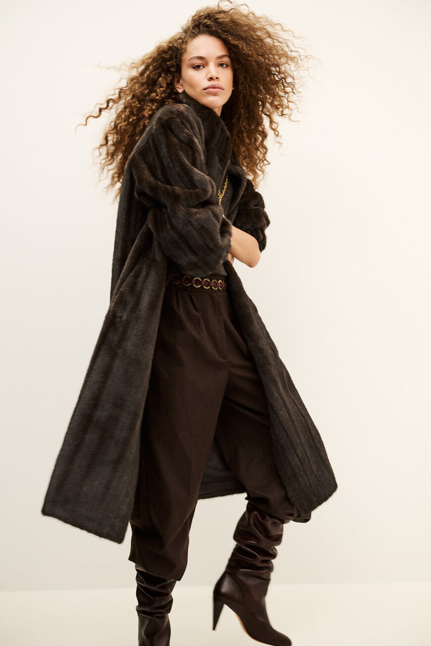 Damla Coat. Marron