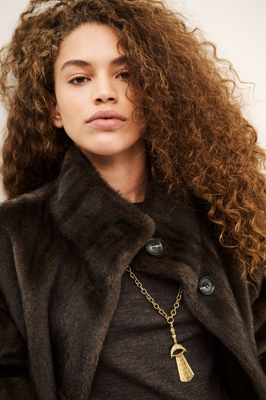 Damla Coat. Marron