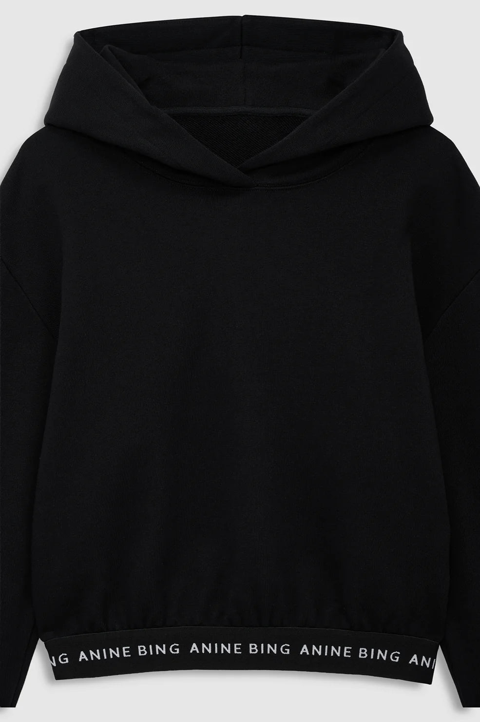 Dany Cropped Hoodie in Black