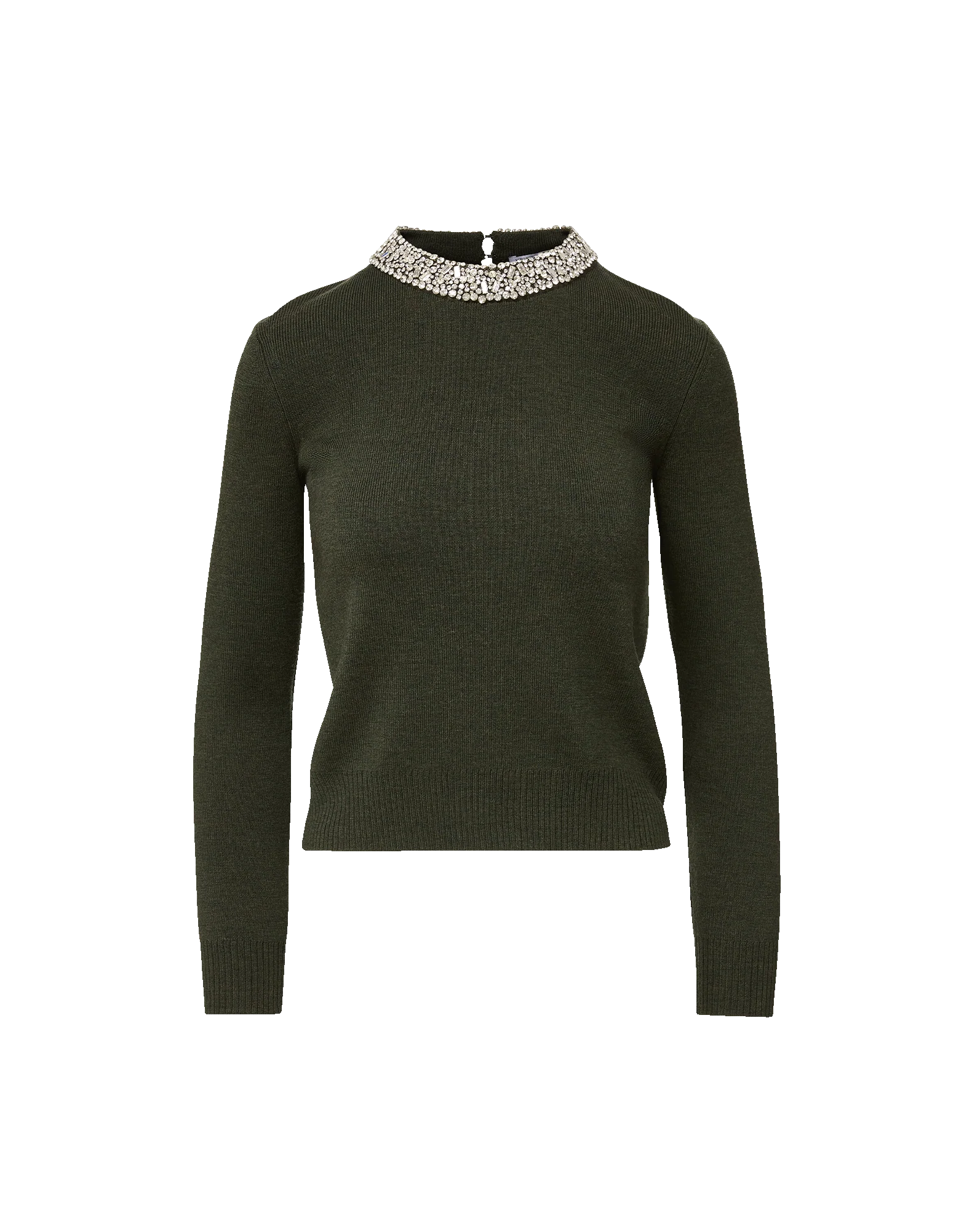 Daro Embellished Sweater in Green Shadow
