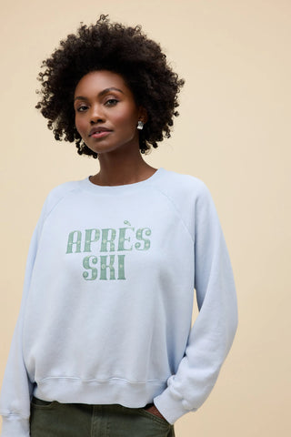Après Ski Shrunken Raglan Sweatshirt in Light Dusk