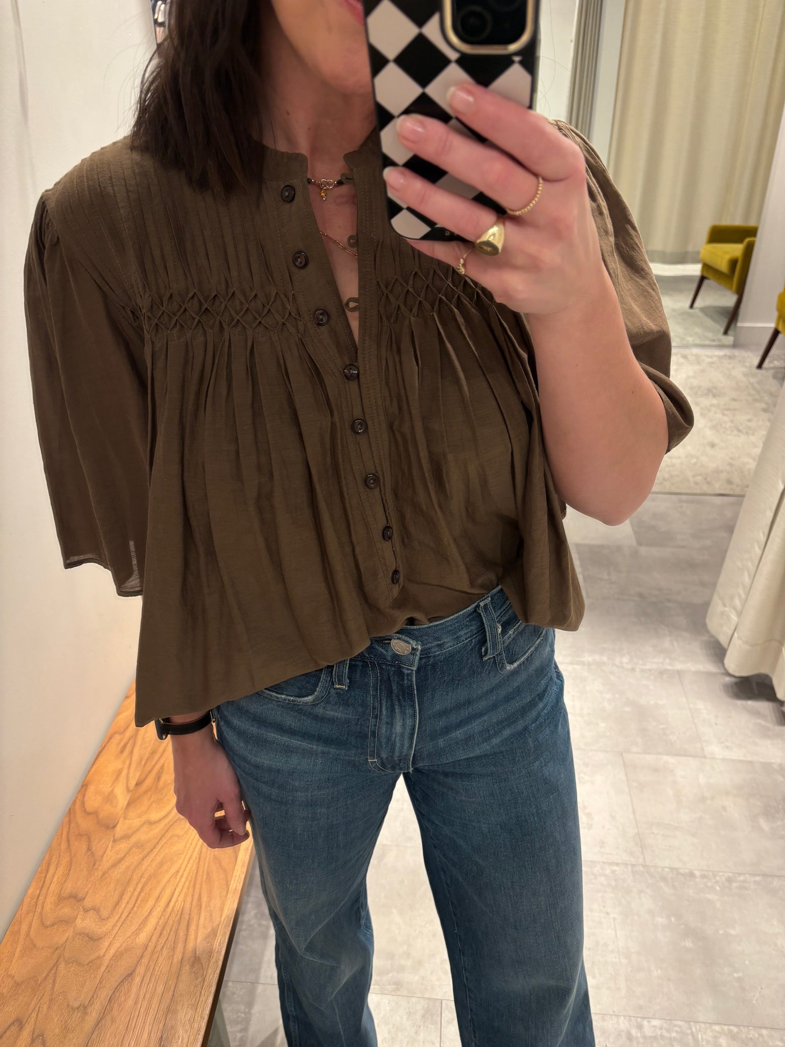 Destiny Top in Khaki