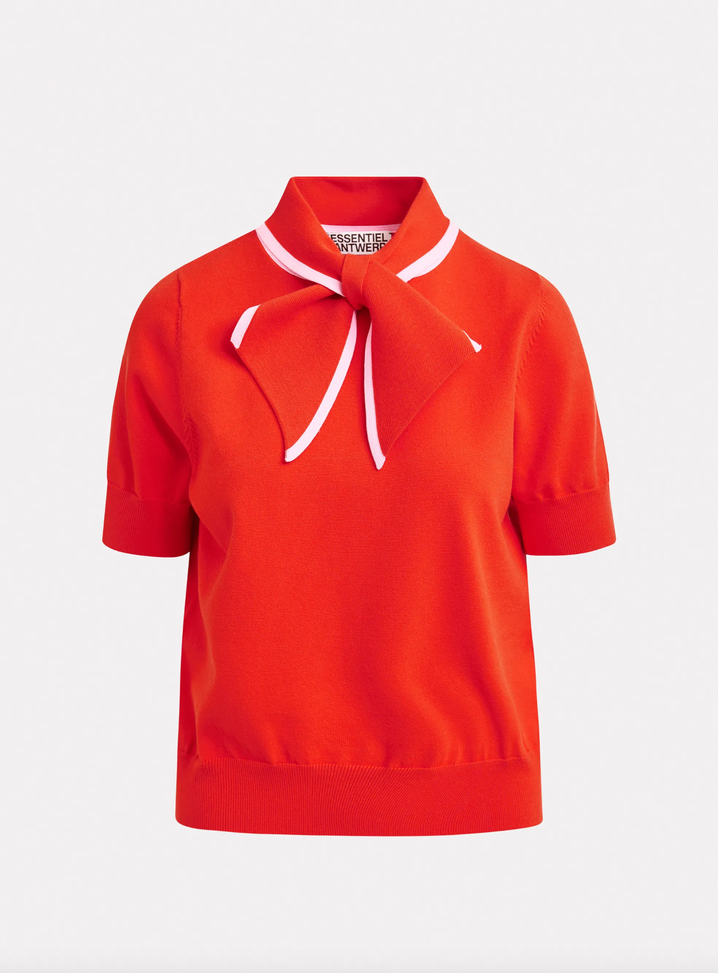 Jonda Contrast Colour Polo in Orange Brulee
