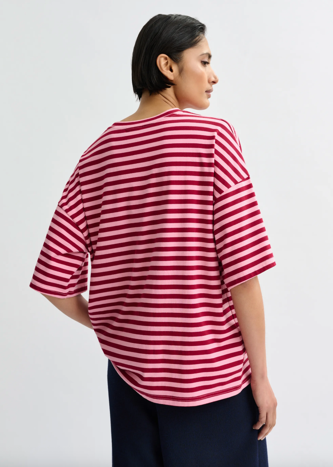 Joste Striped T-Shirt in Forever Blush
