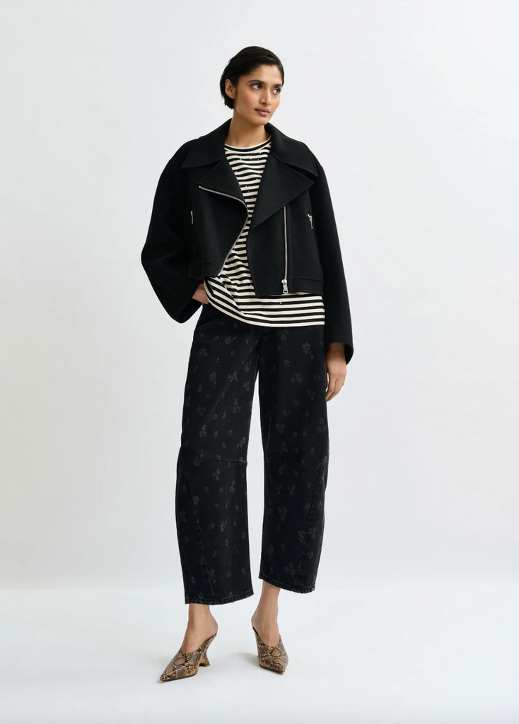 Joste Striped T-Shirt in Off-White