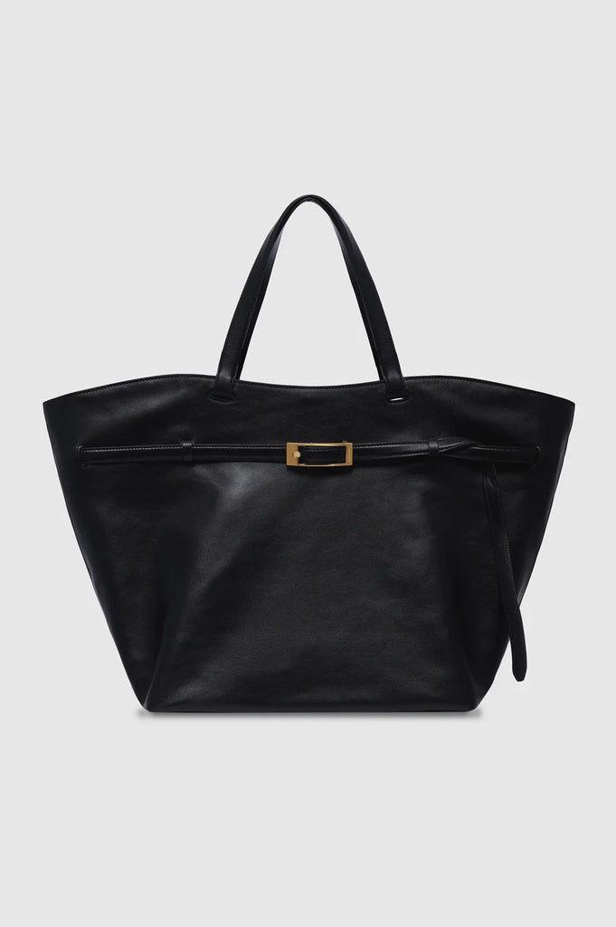 Elly Tote Small Grained Leather in Black