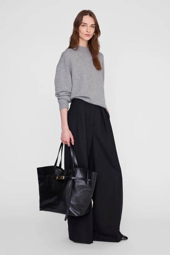 Elly Tote Small Grained Leather in Black