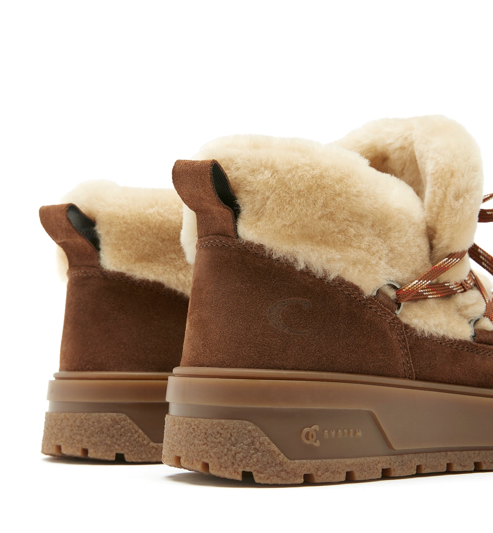 Epic Shearling-Lined Suede Bootie in Caramel