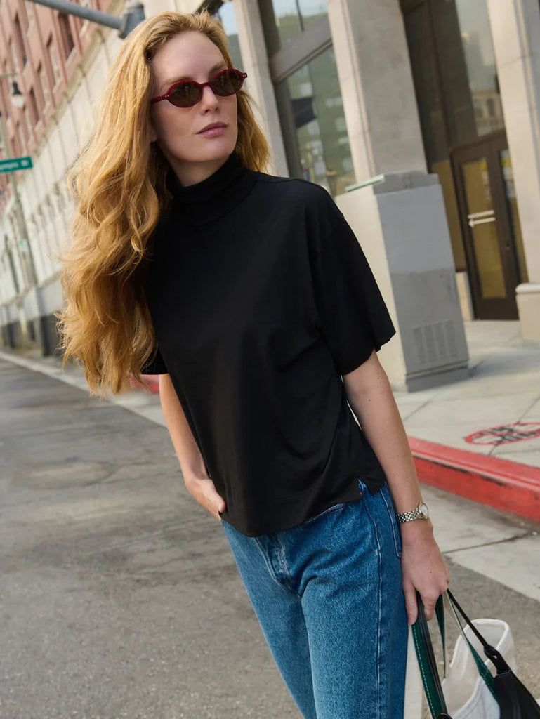 Fable Turtleneck in Jet Black