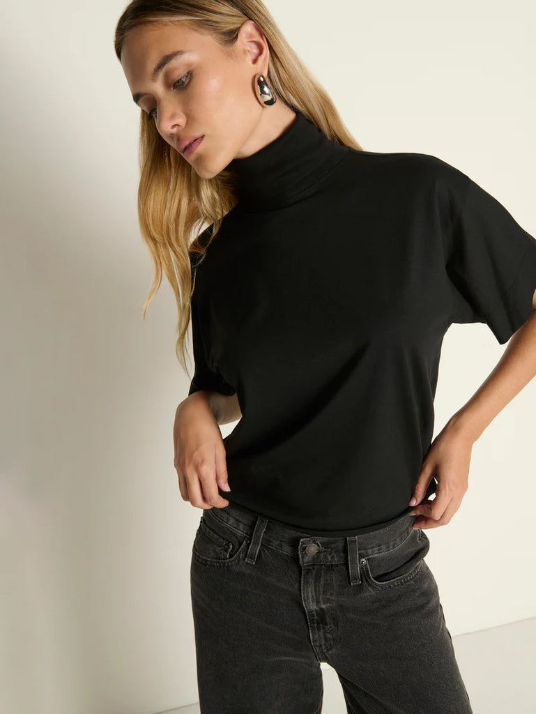 Fable Turtleneck in Jet Black
