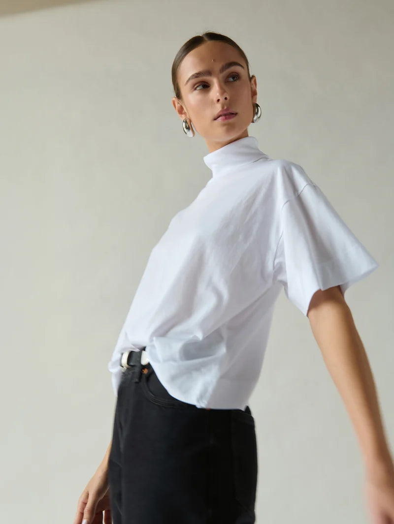 Fable Turtleneck in White