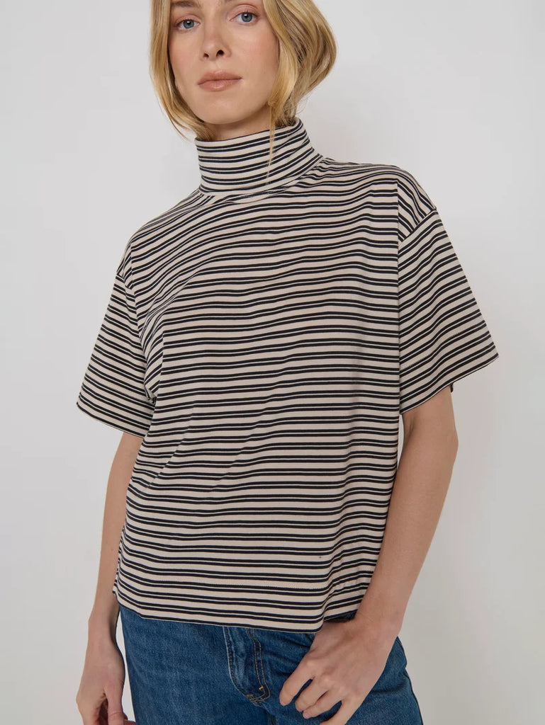 Fable Turtleneck in Yarn Dye Stripe