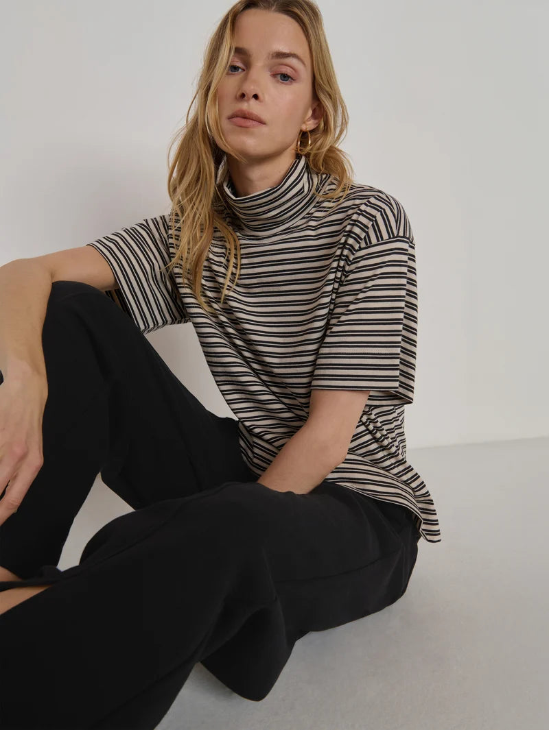 Fable Turtleneck in Yarn Dye Stripe
