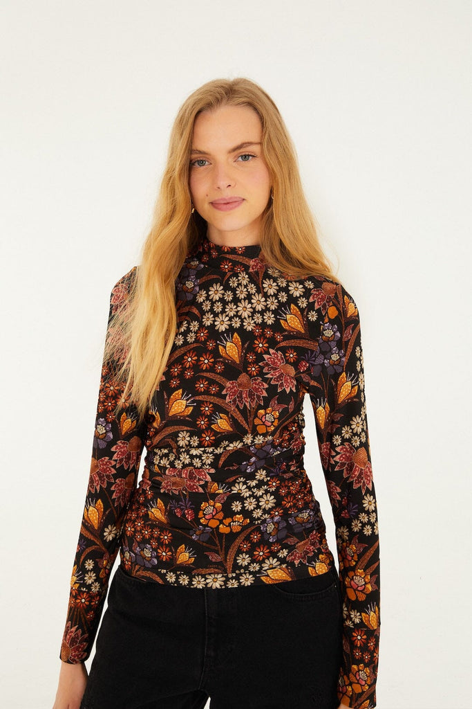 Black Lili Jersey Blouse