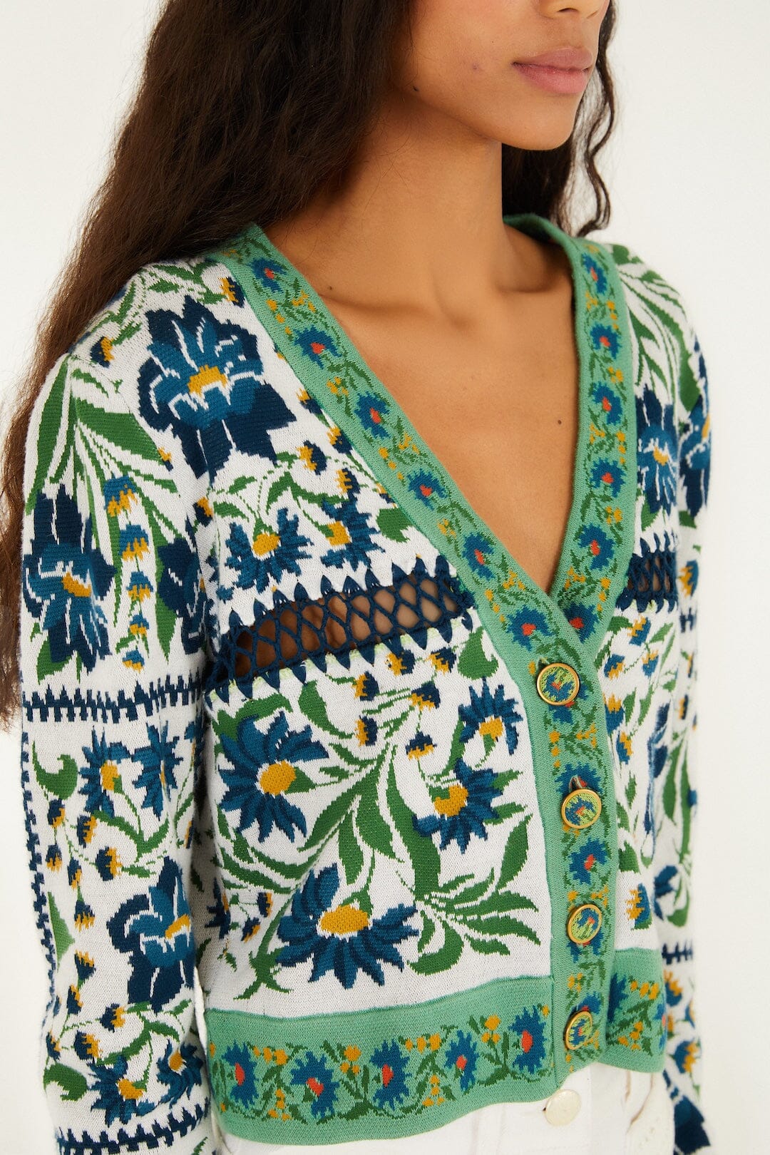 Manoela Knit Cardigan in Off-White