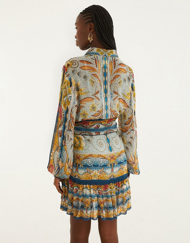 Mosaic Garden Mini Dress