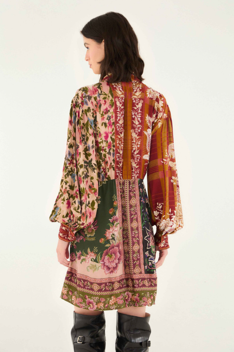 Winter Garden Mix Mini Dress