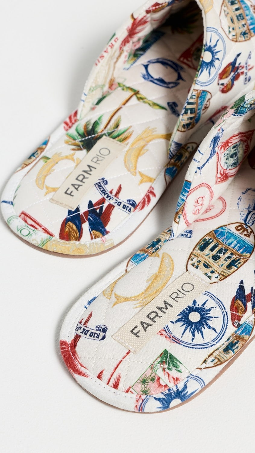 Farm Hotel Slipper in Tropical Vintage