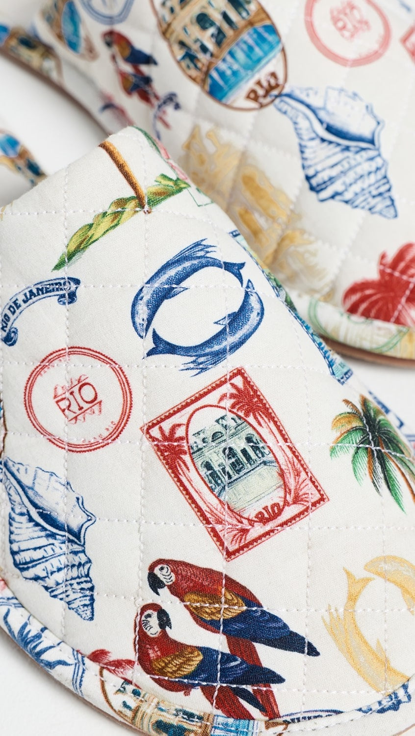Farm Hotel Slipper in Tropical Vintage