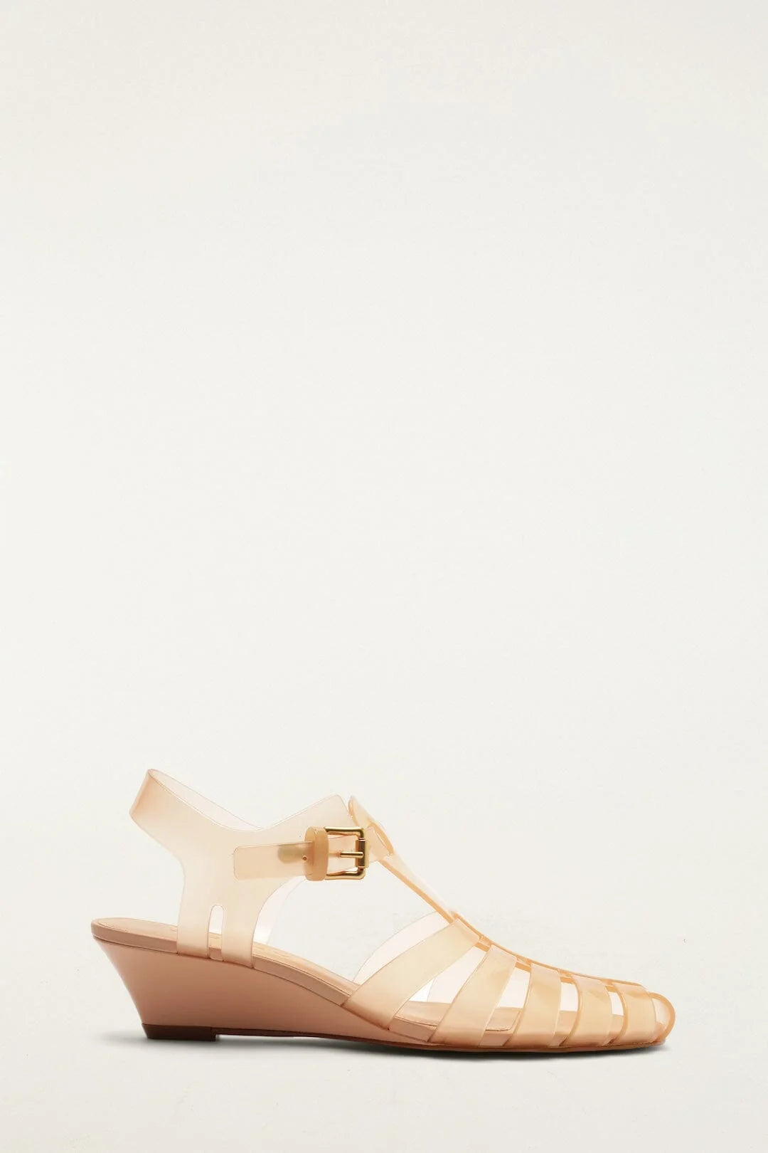 Fisherman Jelly Wedge Sandal in Blush