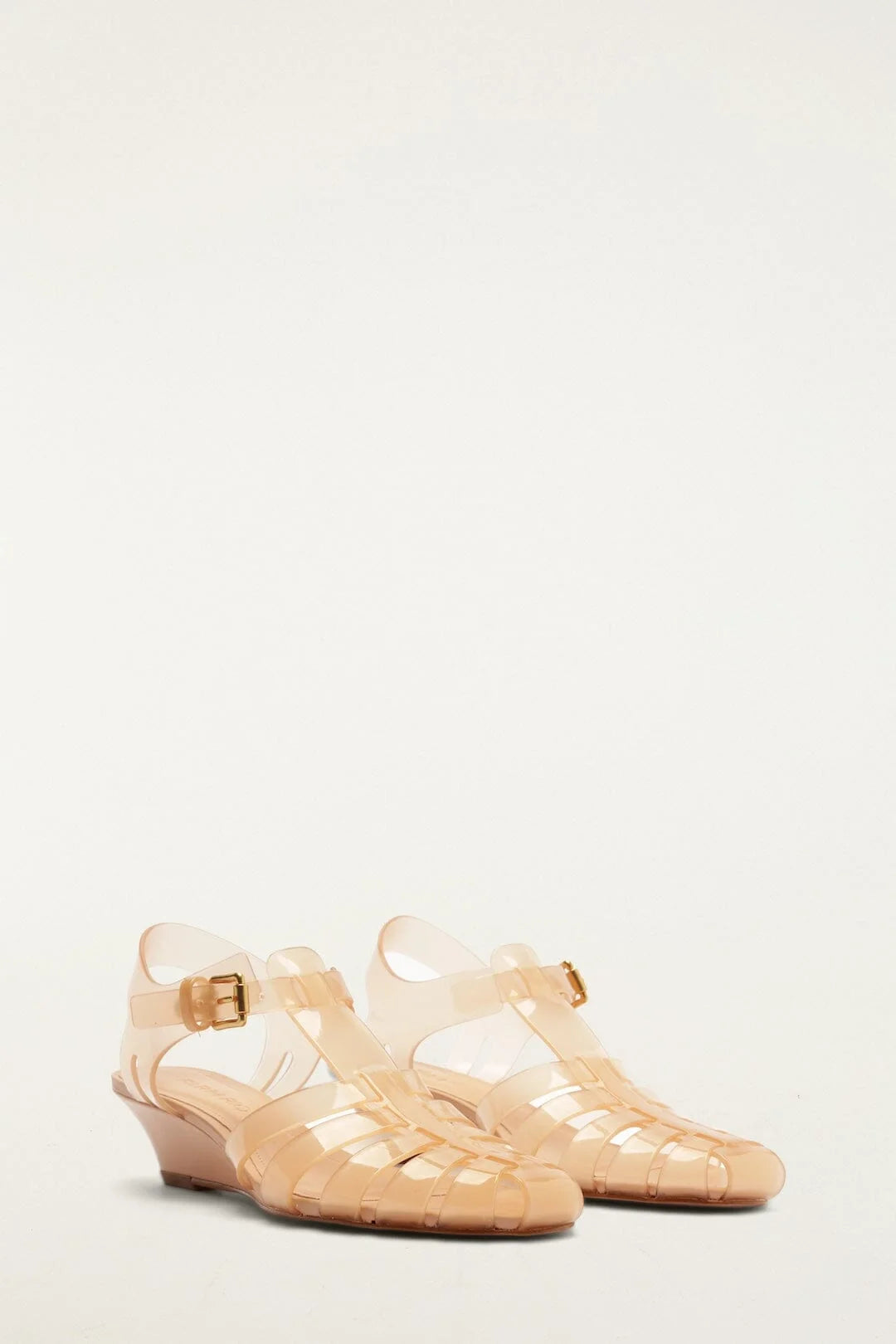 Fisherman Jelly Wedge Sandal in Blush