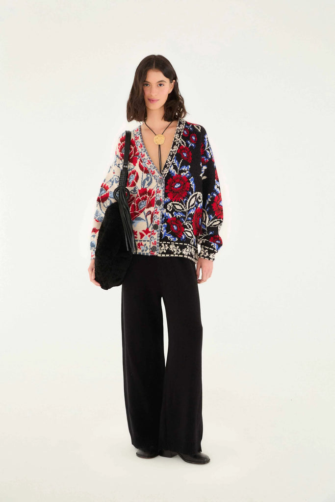 Mixed Valentina Black Knit Cardigan