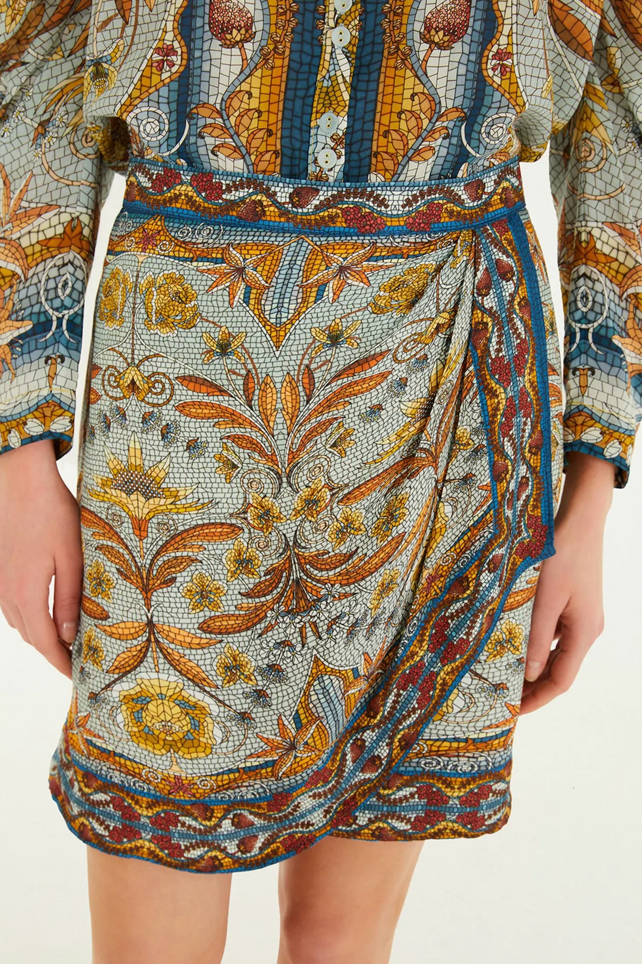 Mosaic Garden Mini Skirt