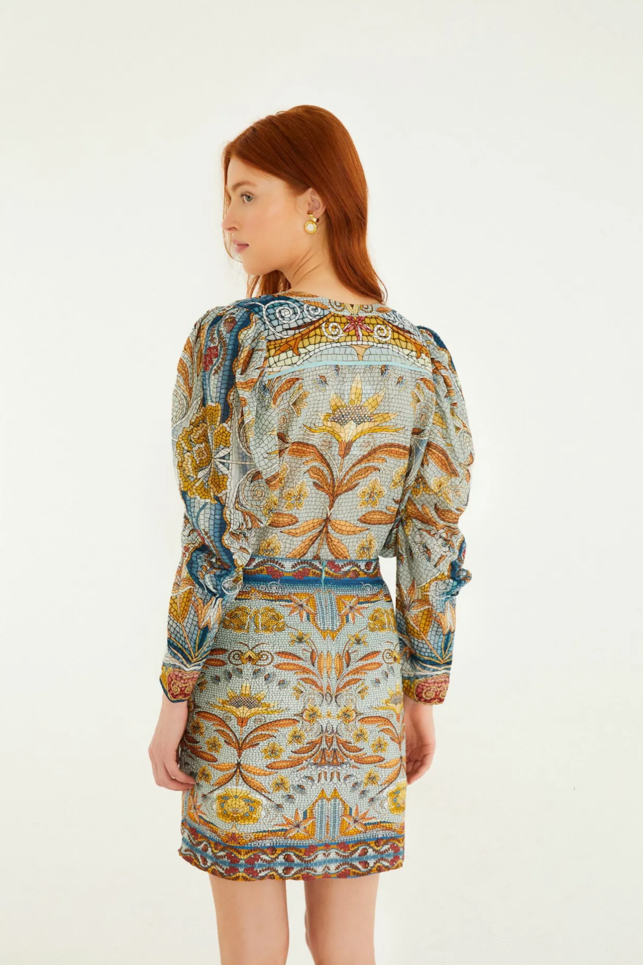 Mosaic Garden Mini Skirt