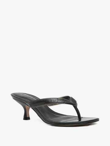 Rob Heel Sandal in Black