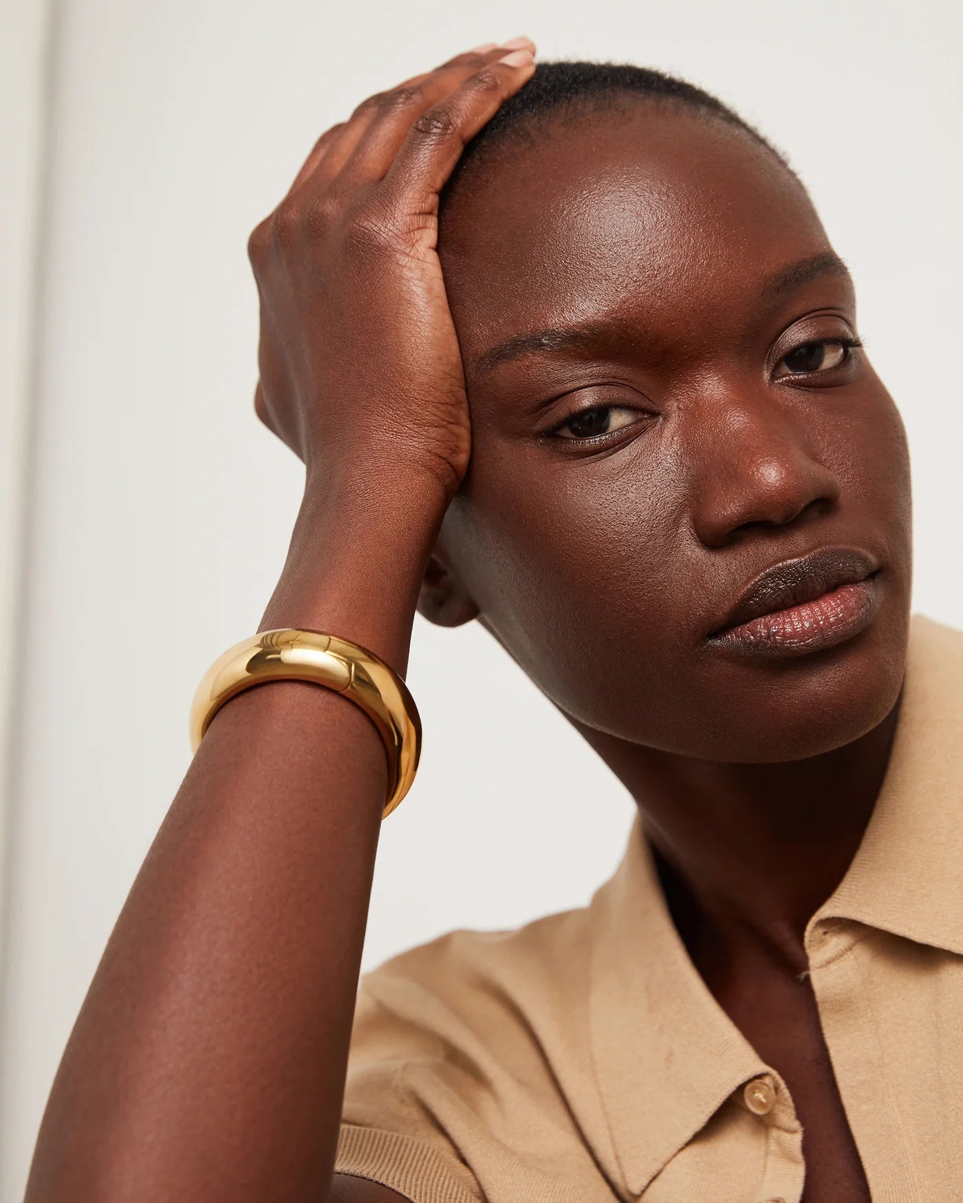 Gemma Bangle in Gold