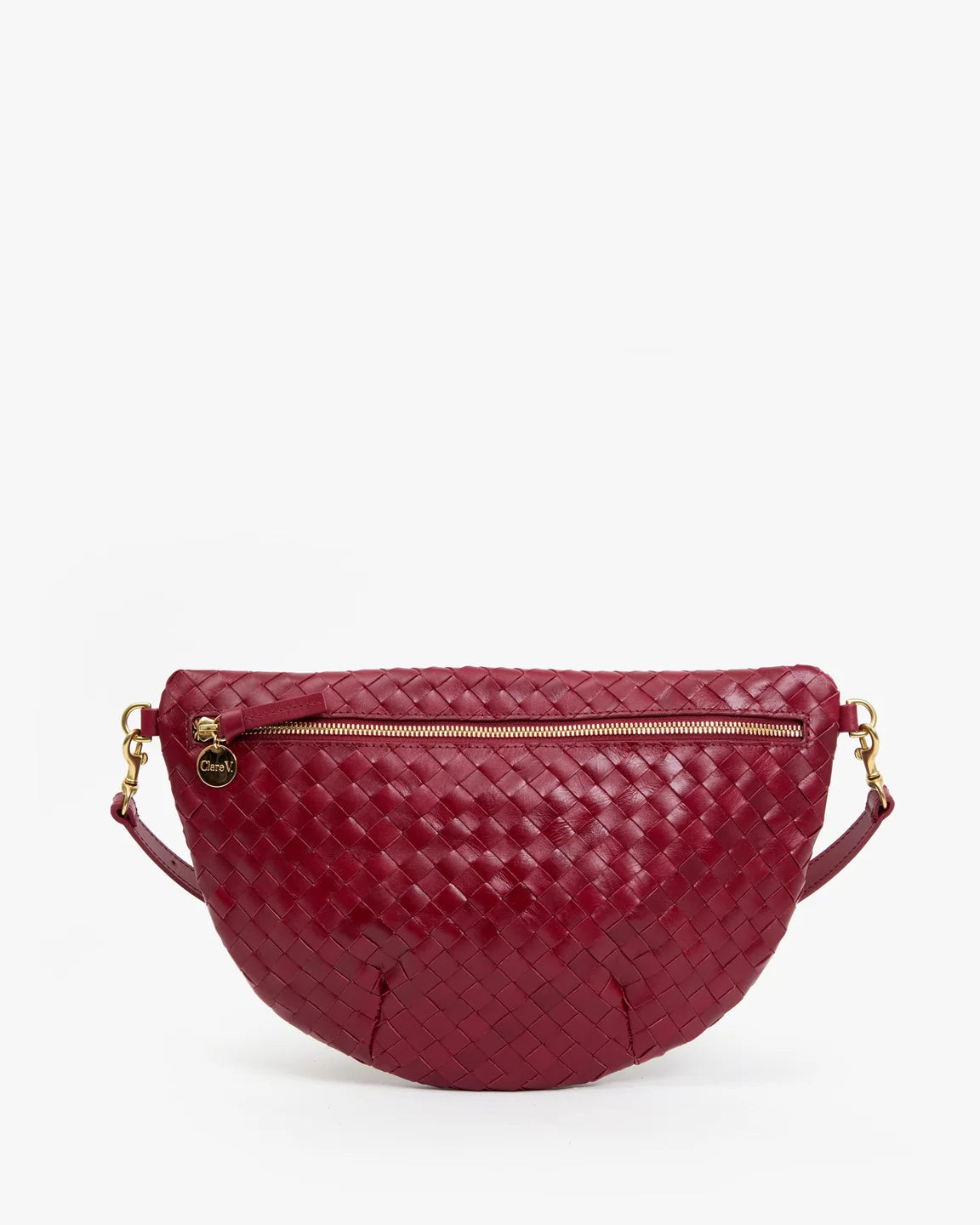 Grande Fanny in Garnet Diagonal Woven