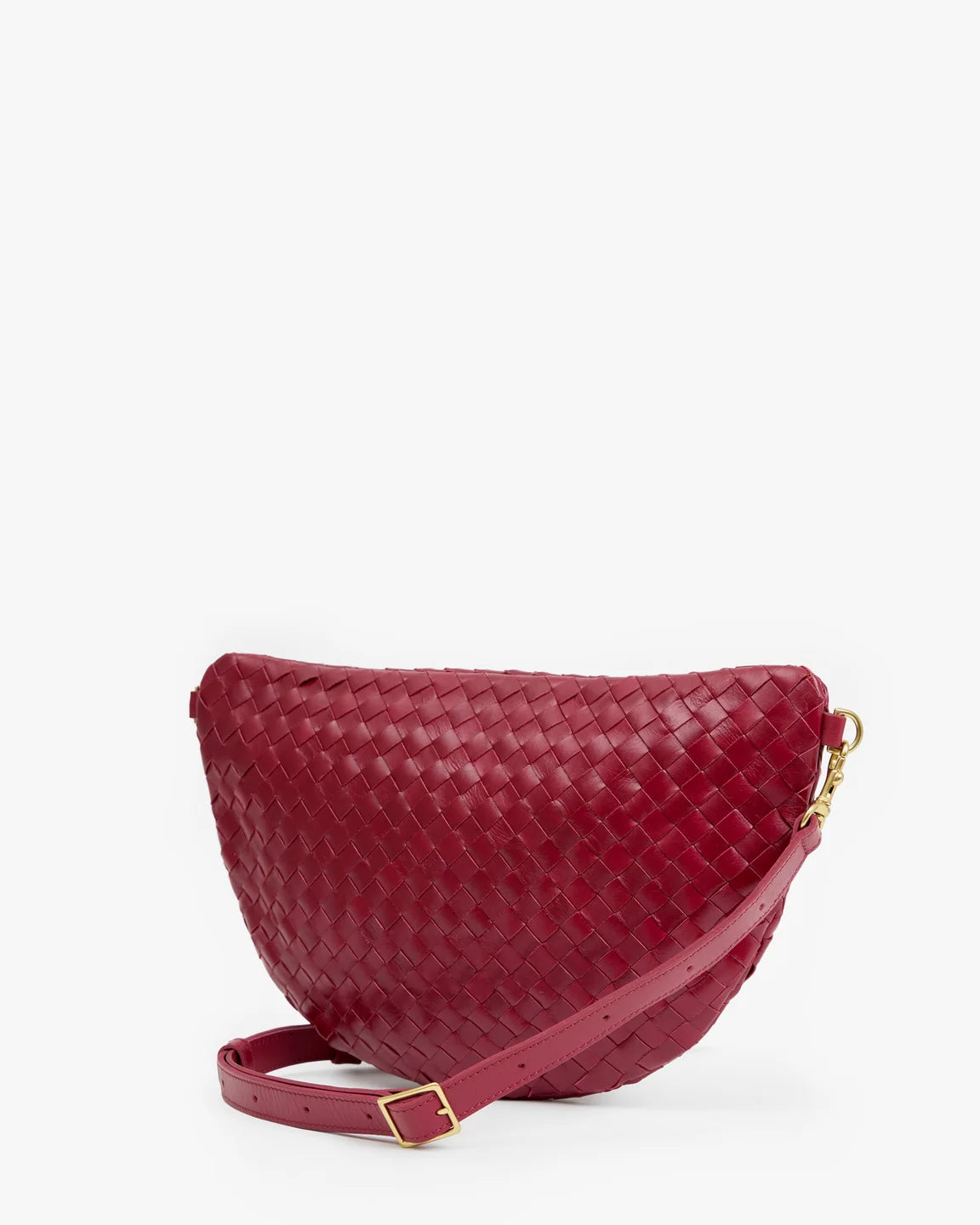 Grande Fanny in Garnet Diagonal Woven