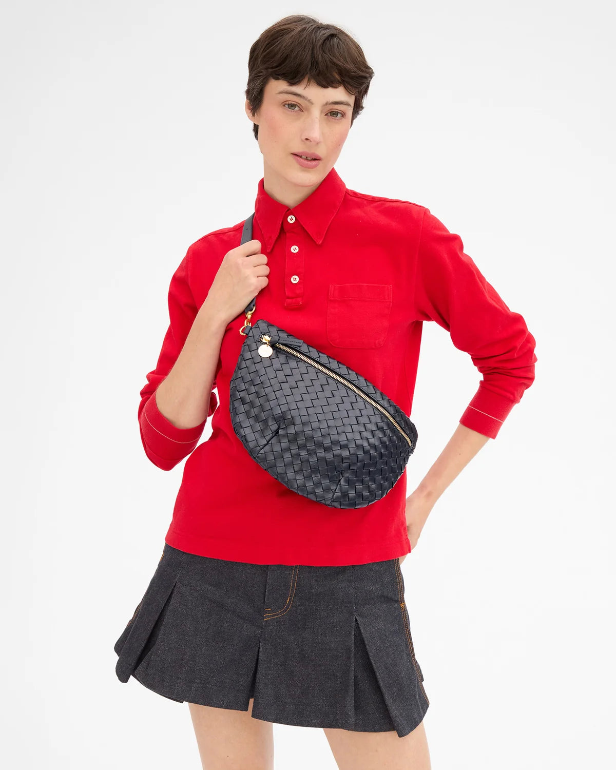 Grande Fanny in Twilight Navy Diagonal Woven